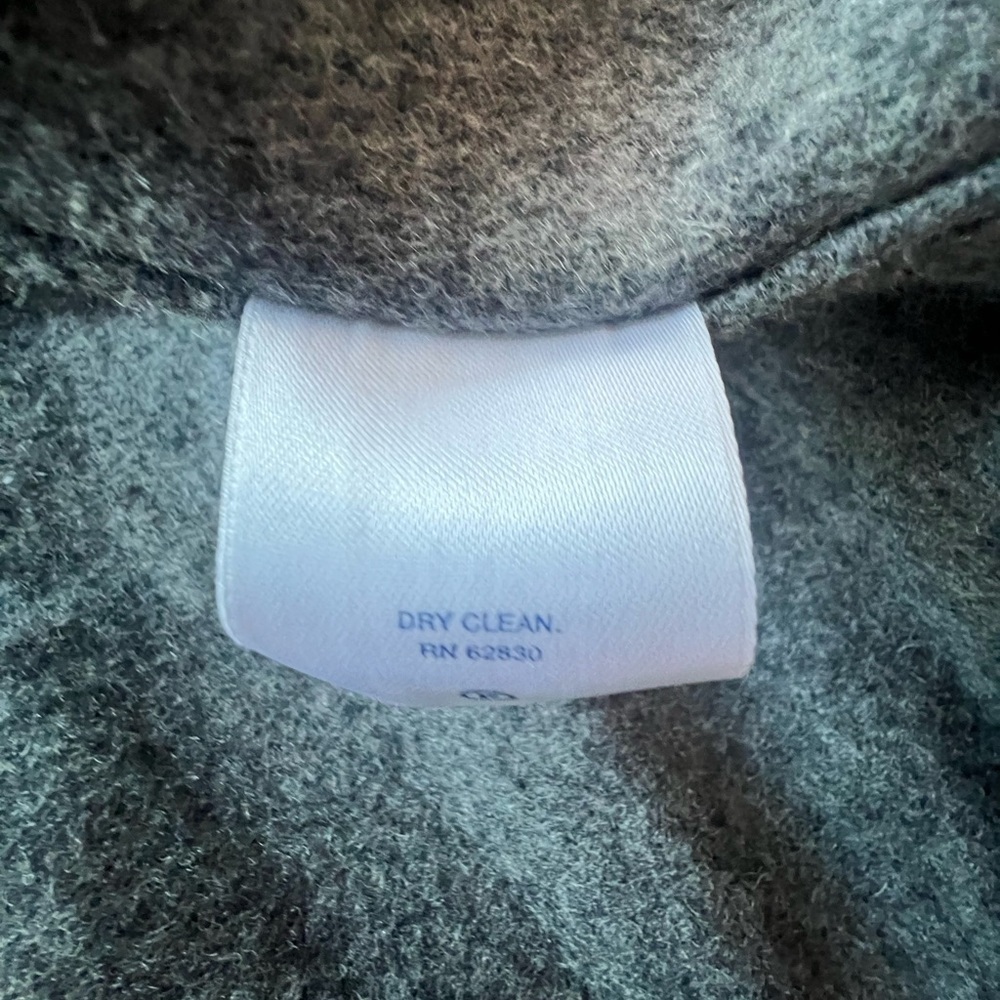 Lands' End Women's Charcoal Wool Blend Jean Style Jacket - Picture 9 of 9